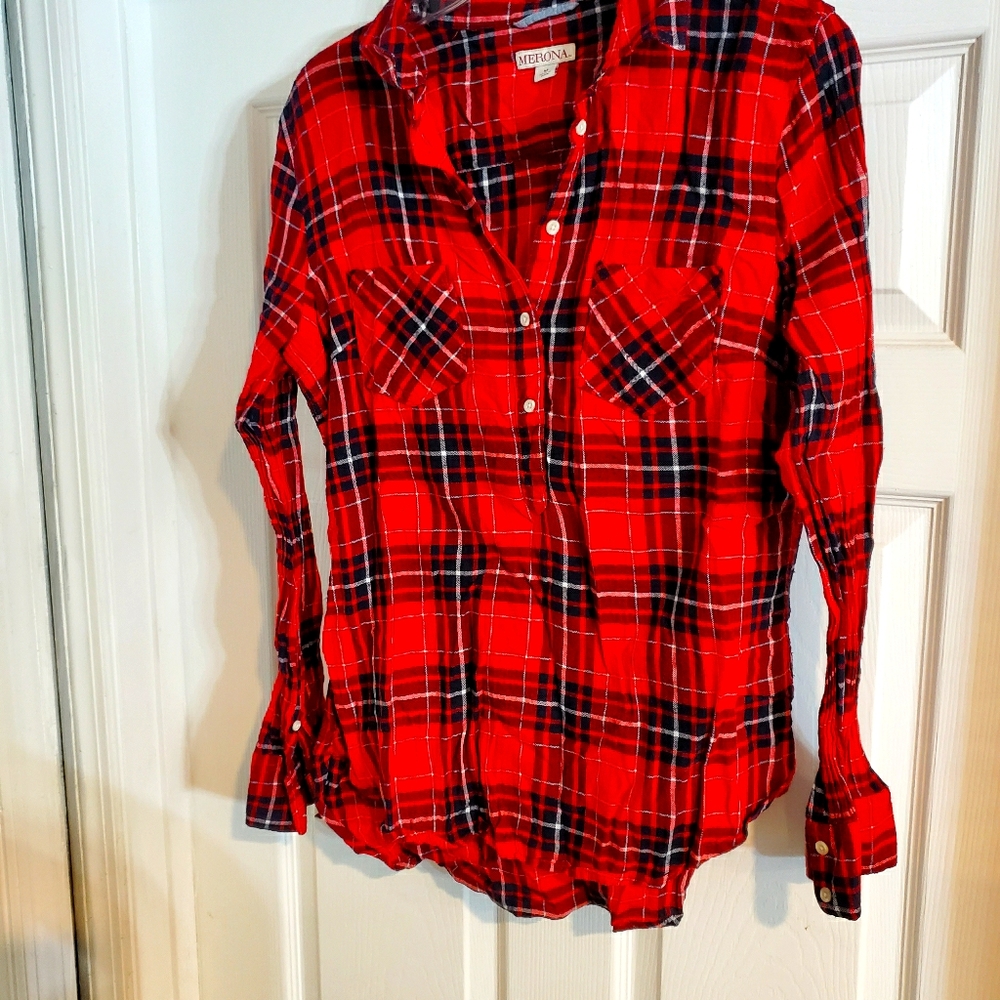 Plaid top